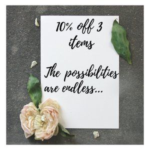 Bundle 3 items and save!